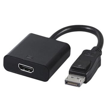 Image of DisplayPort / HDMI adapter kábel 0.1m fekete Gembird (A-DPM-HDMIF-002)
