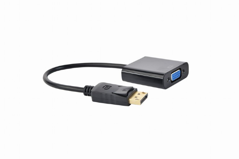 Image of DisplayPort / VGA D-sub adapter kábel 0.2m fekete Gembird (A-DPM-VGAF-02)