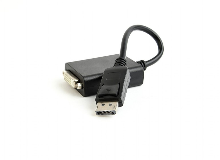 Image of DisplayPort / DVI (Dual Link) adapter kábel 0.1m fekete Gembird (A-DPM-DVIF-03)