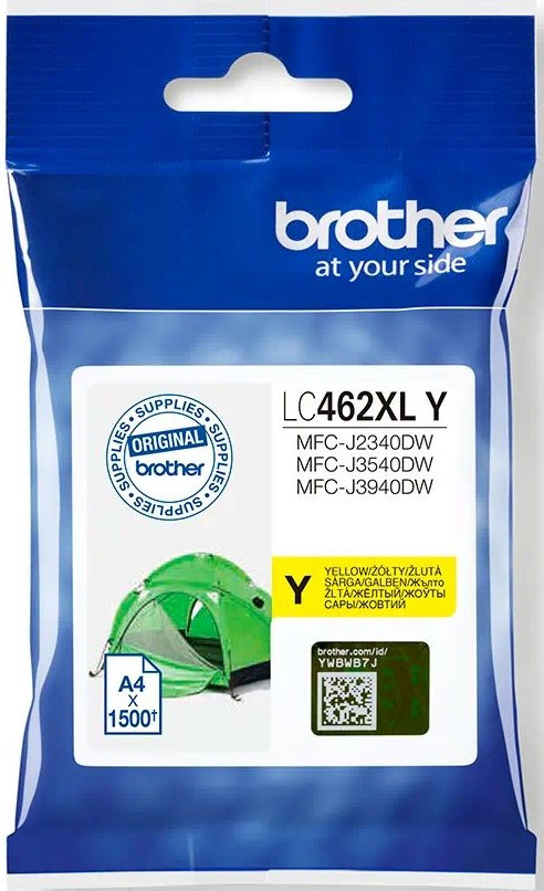 Image of Brother LC462XLY sárga tintapatron nagytöltetű eredeti