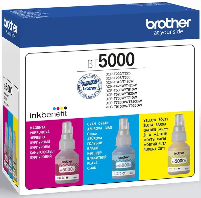 Image of Brother BT5000CLVAL CMY tintatartály gyűjtőcsomag colorpack eredeti