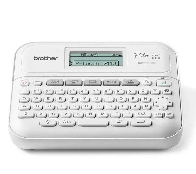 Image of Címkenyomtató fehér Brother PT-D410 (PTD410YJ1)
