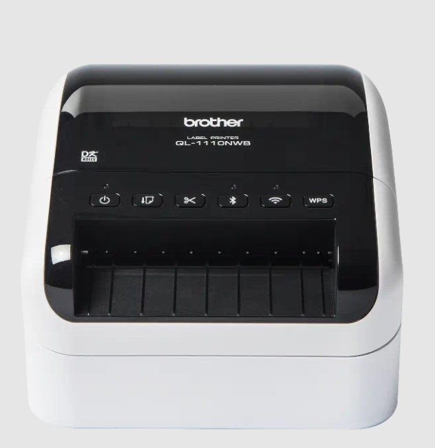 Image of Címkenyomtató Bluetooth fekete-fehér Brother QL-1110NWBc (QL1110NWBCYJ1)