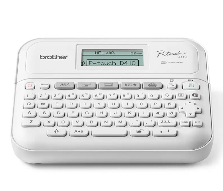 Image of Címkenyomtató fehér Brother PT-D410VP (PTD410VPYJ1)