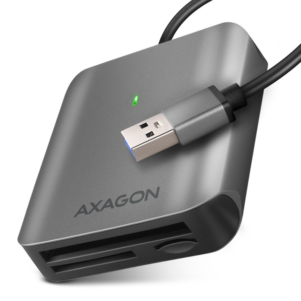 Image of Külső kártyaolvasó microSD/SD/CF USB 3.2Gen1 fekete AXAGON (CRE-S3)