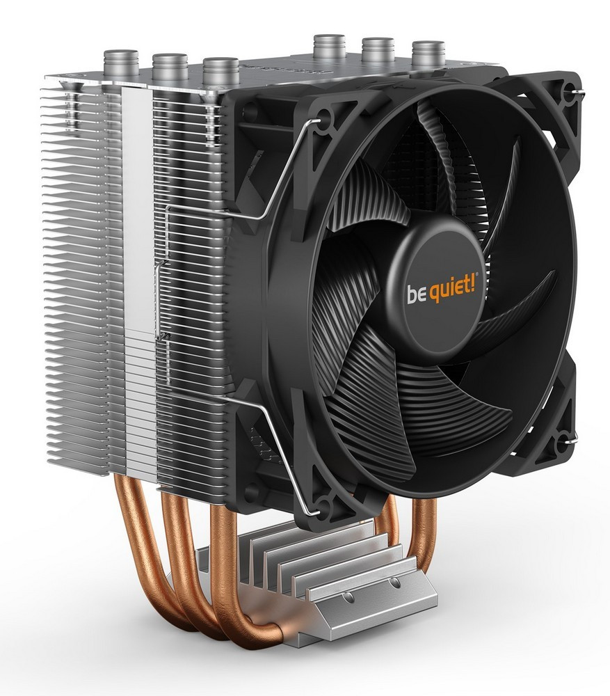 Image of AMD/Intel processzor hűtő 9.2cm ezüst Pure Rock Slim 2 Be quiet! (BK030)