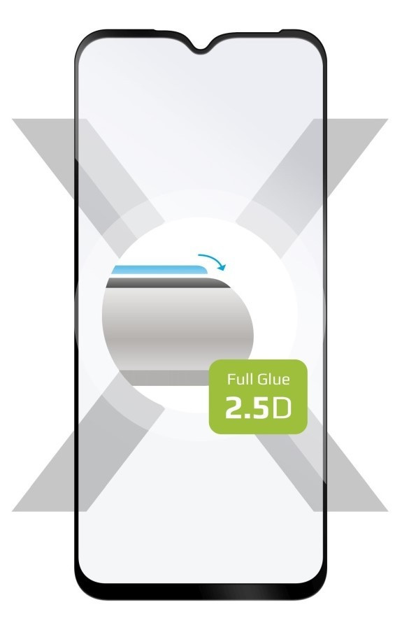 Image of Kijelzővédő fólia Samsung Galaxy A14/A14 5G edzett üveg 2.5D fekete FIXED (FIXGFA-1072-BK)