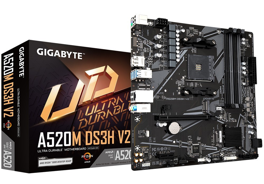 Image of Alaplap Gigabyte A520M DS3H V2 AM4 DDR4