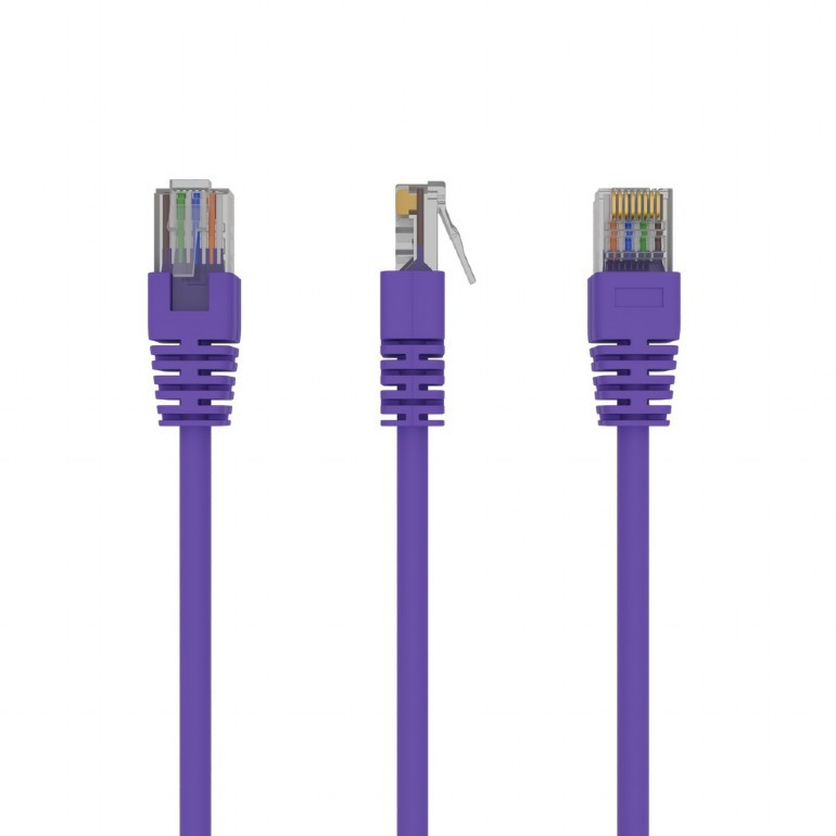 Image of CAT5e UTP Patch kábel 0.25m lila Gembird (PP12-0.25M/V)
