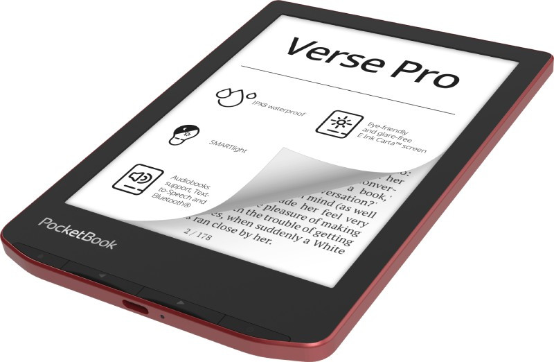 Image of Ebook olvasó PocketBook Verse Pro 6" 16GB szenvedélyes vörös (PB634-3-WW)