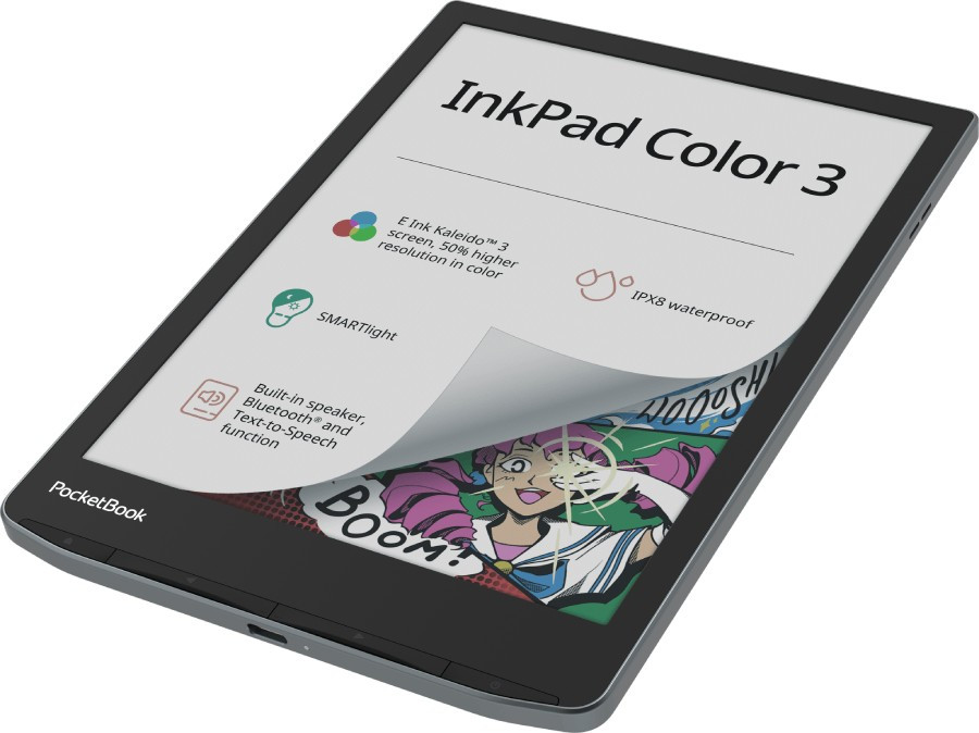 Image of Ebook olvasó PocketBook InkPad Color 3 7.8" 32GB Stormy Sea (PB743K3-1-WW)