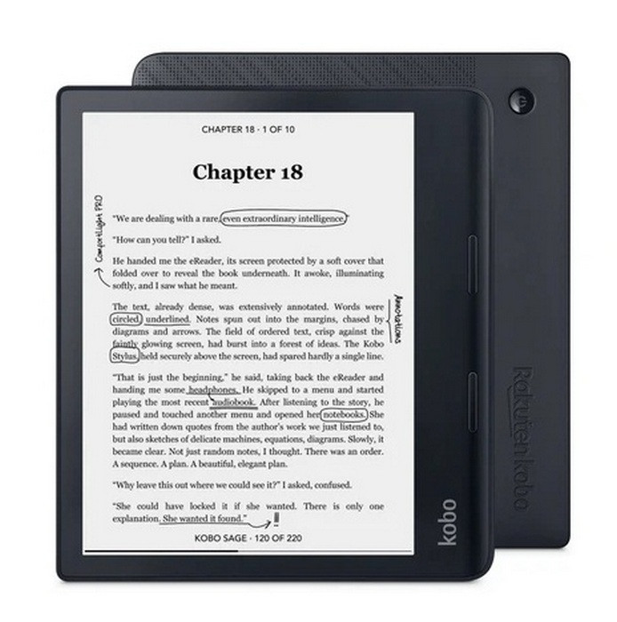 Image of Ebook olvasó Kobo Sage 8" 32GB fekete (KO-N778-KU-BK-K-EP)