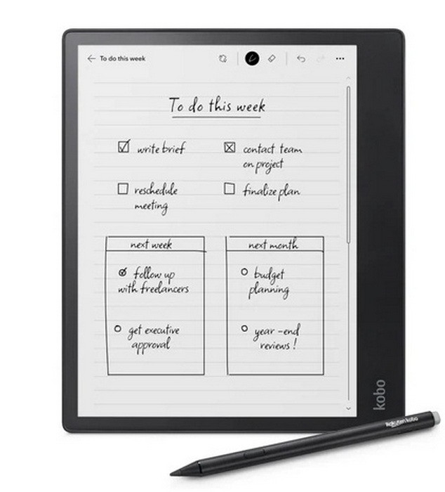Image of Ebook olvasó Kobo Elipsa 2E 10.3" 32GB fekete (KO-N605-KU-BK-K-BU)