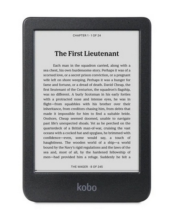 Image of Ebook olvasó Kobo Clara BW 6" 16GB fekete (KO-N365-KU-BK-K-EP)