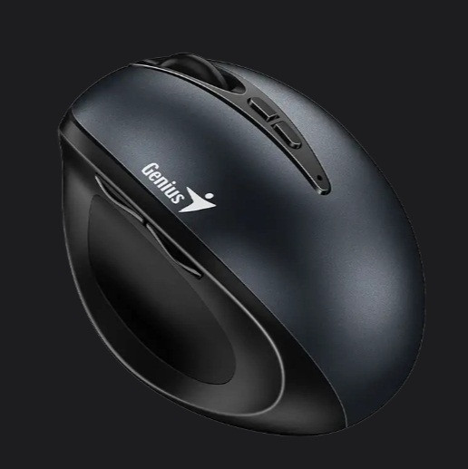 Image of Vezeték nélküli egér csendes vertikális ergonómikus optikai szürke Genius Ergo 8300S (31030037401)