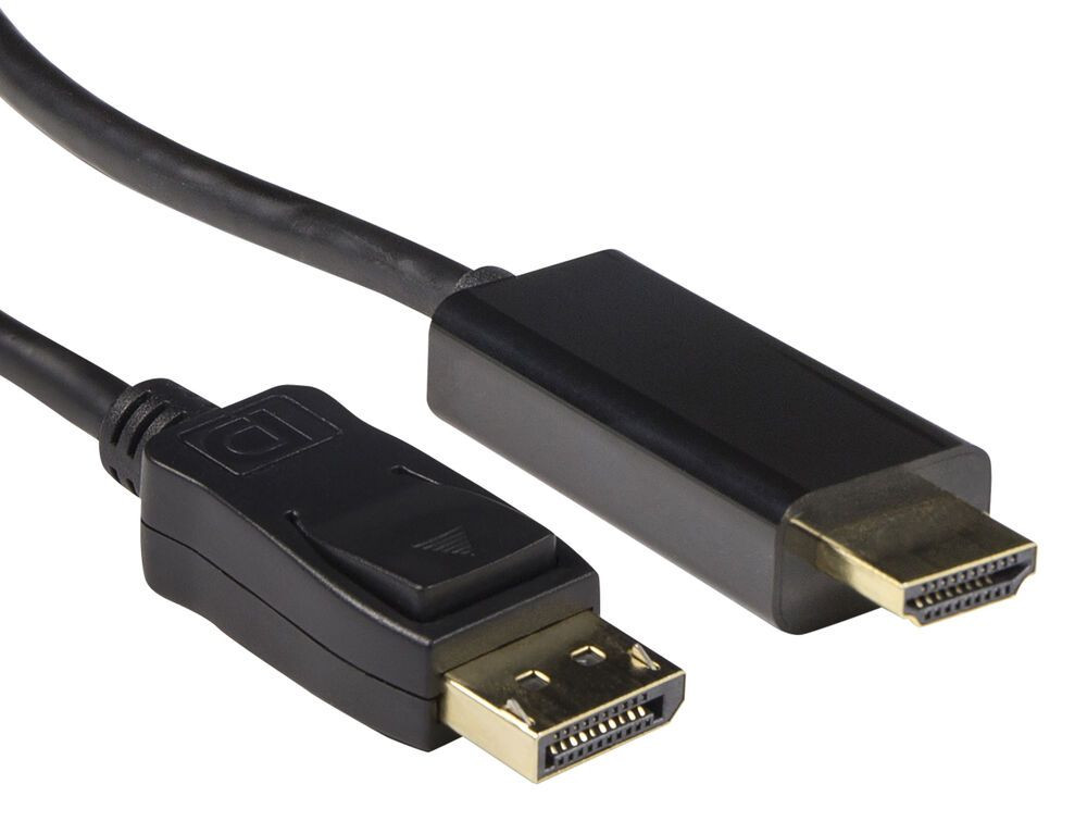 Image of DisplayPort / HDMI kábel 1.8m fekete ACT (AK3990)