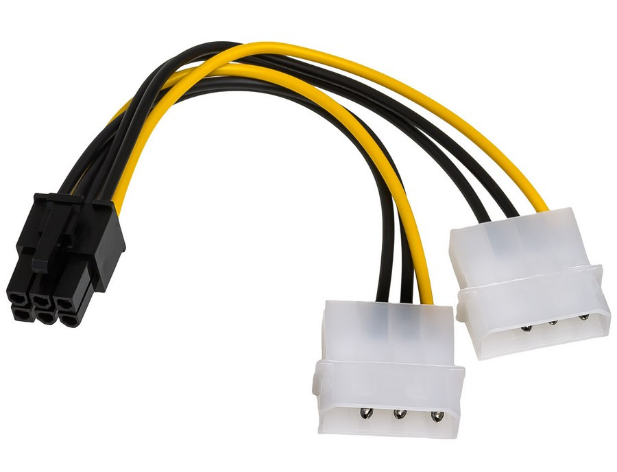 Image of Belső PCI Express tápkábel 2xMolex / 6 tűs 0.15m Akyga (AK-CA-13)