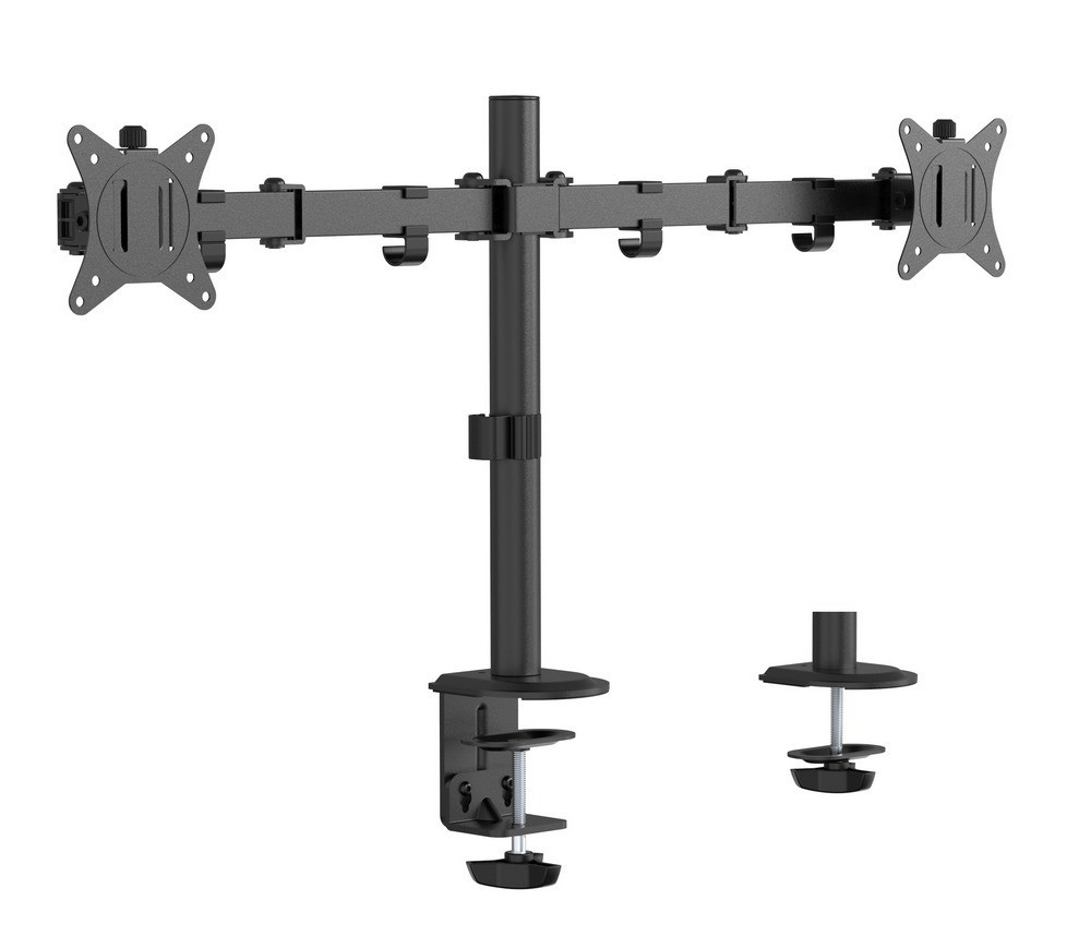 Image of Asztali monitor tartó 2 karos 32" fekete Gembird (MA-D2-01)