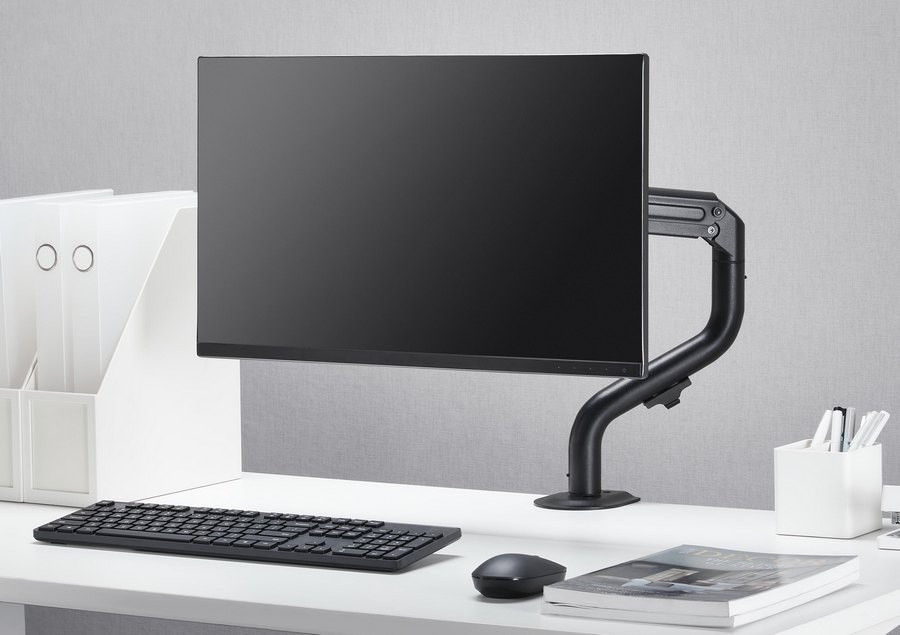 Image of Asztali monitor tartó gázrugós ergonómikus 32" fekete Gembird (MA-DA1-02)