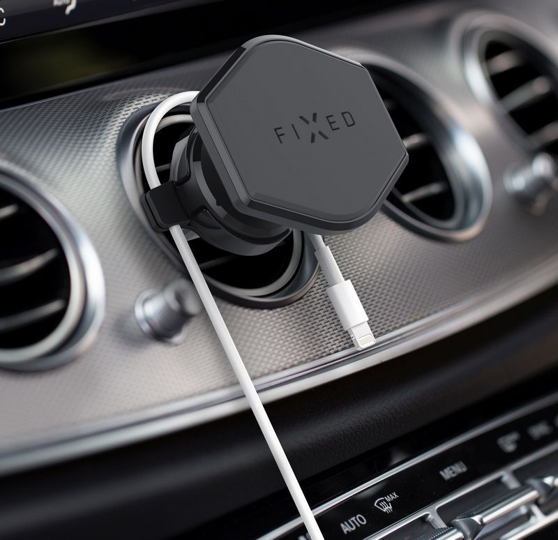 Image of Okostelefon autós tartó mágneses fekete FIXED Icon Air Vent (FIXIC-VENT-BK)