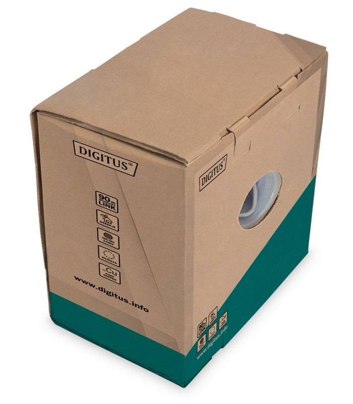 Image of CAT5e UTP telepítő kábel 305m szürke Assmann (ACU-4511-305)